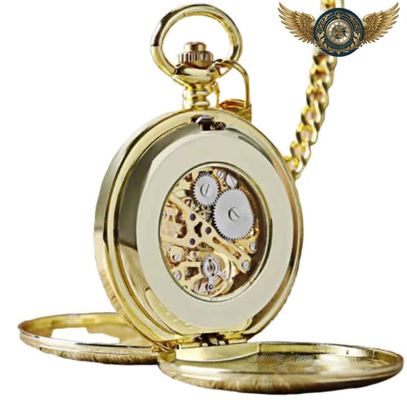 L'Orfèvre - Montre Gousset Mécanique Squelettée Double Clapet Or
