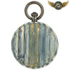 L'Organique - Montre Gousset Quartz en Bois Stratifié Bleu - Vue 4 - Gousset-heritage