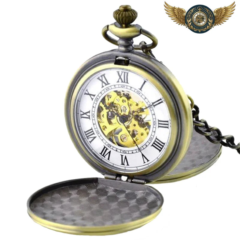 L'Orient-Express - Montre Gousset Mécanique Double Chasseur Or. - Bronze - Gousset-heritage
