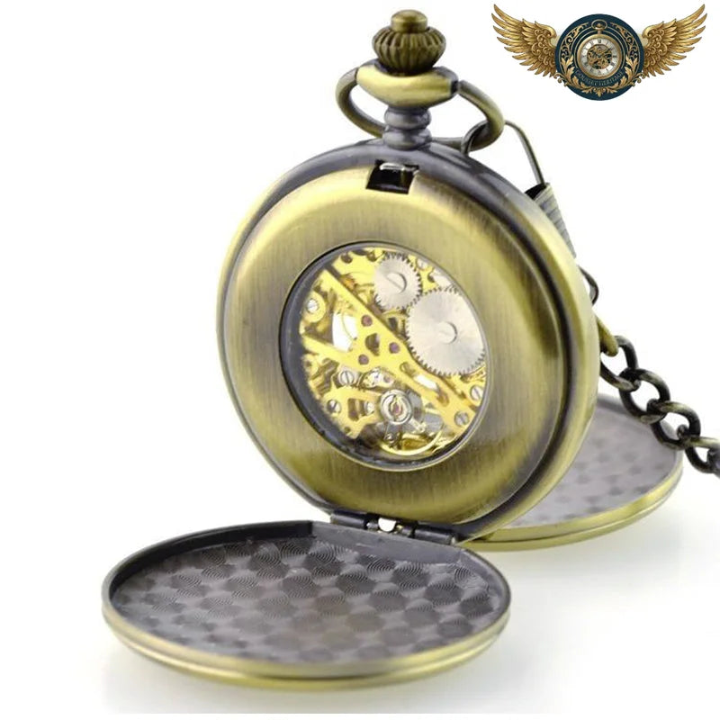 L'Orient-Express - Montre Gousset Mécanique Double Chasseur Or. - Vue 12 - Gousset-heritage