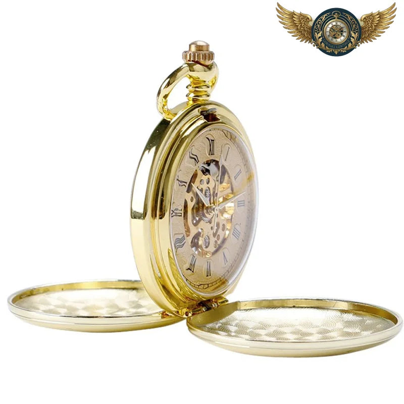 L'Orient-Express - Montre Gousset Mécanique Double Chasseur Or. - Vue 2 - Gousset-heritage