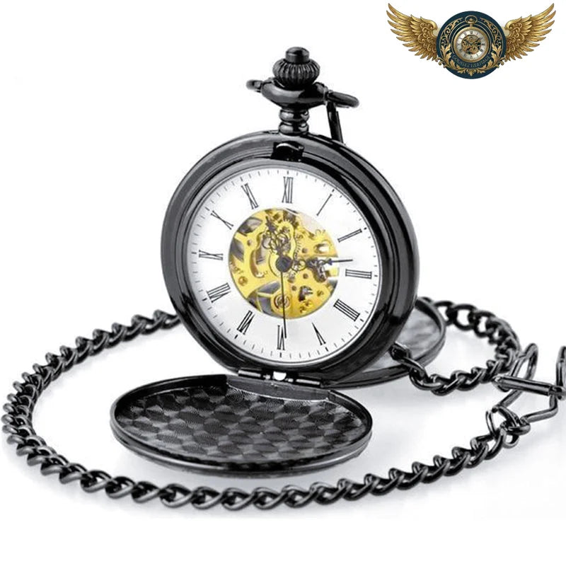 L'Orient-Express - Montre Gousset Mécanique Double Chasseur Or. - Noir - Gousset-heritage