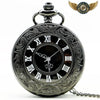 L'Ornemental - Montre Gousset Demi-Chasseur Quartz Gravé - Noir - Gousset-heritage
