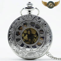 L'Ornemental - Montre Gousset Demi-Chasseur Quartz Gravé - modèle Argent - Gousset-heritage