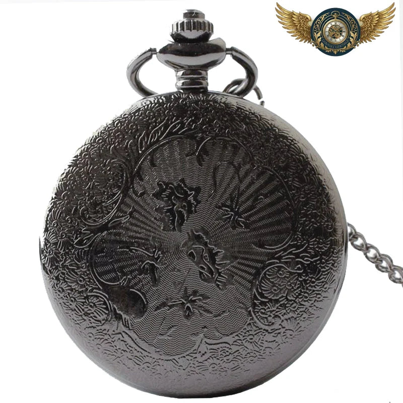 L'Ornemental - Montre Gousset Demi-Chasseur Quartz Gravé - Vue 6 - Gousset-heritage