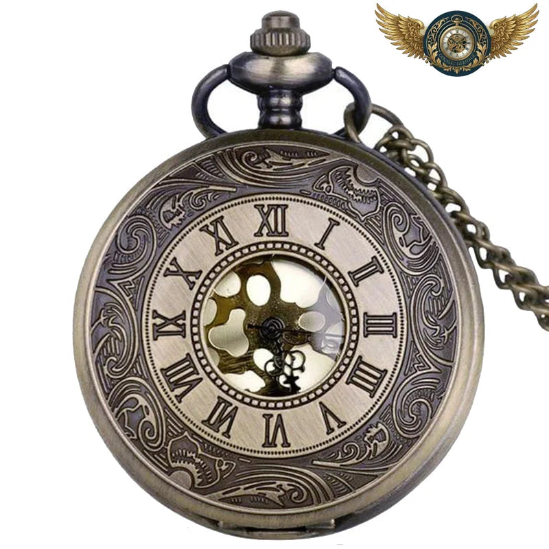 L'Ornemental - Montre Gousset Demi-Chasseur Quartz Gravé - Vue 8 - Gousset-heritage