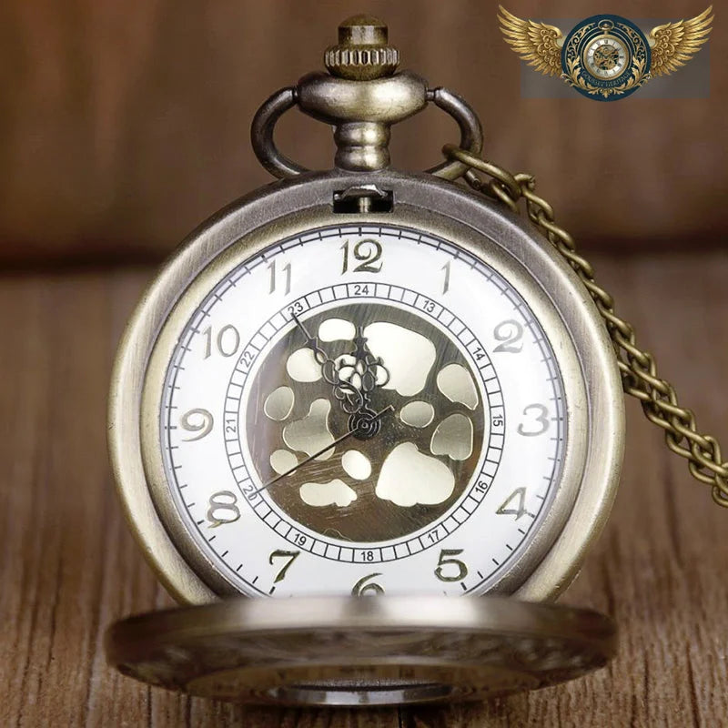 L'Ornemental - Montre Gousset Demi-Chasseur Quartz Gravé - Vue 9 - Gousset-heritage