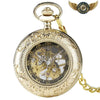 L'Ornemental - Montre de Poche Mécanique Squelette Demi-Chasseur - Or - Gousset-heritage