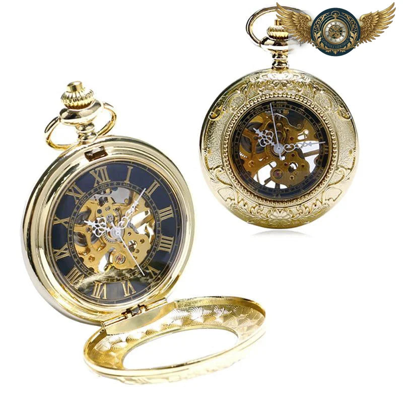 L'Ornemental - Montre de Poche Mécanique Squelette Demi-Chasseur - Vue 8 - Gousset-heritage