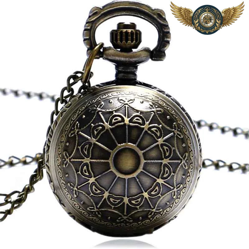 L'Uchronie - Montre Gousset Steampunk Bronze Patiné Quartz - Vue 5 - Gousset-heritage