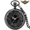 L'Uchroniste | Montre de Poche Steampunk Demi-Chasseur Quartz - Noir - Gousset-heritage