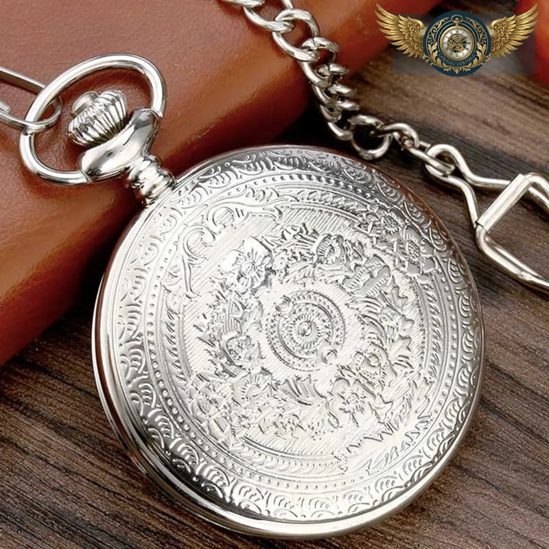L'Uchroniste | Montre de Poche Steampunk Demi-Chasseur Quartz - Vue 6 - Gousset-heritage