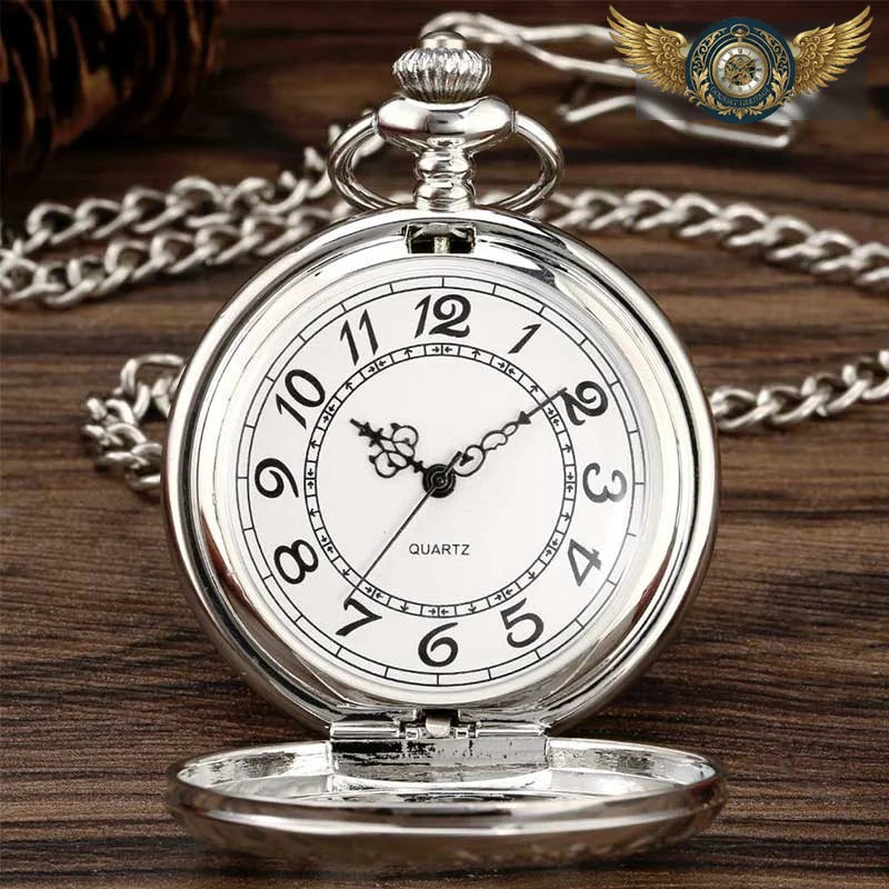 L'Uchroniste | Montre de Poche Steampunk Demi-Chasseur Quartz - Vue 7 - Gousset-heritage