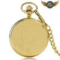 La Cérémoniale - Montre Gousset Dorée Boîtier Chasseur Quartz - Gousset-heritage