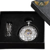 La Déclaration - Montre Gousset Squelette Mécanique Argentée - Vue 4 - Gousset-heritage