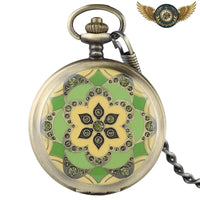 La Fleur Bohème - Montre Gousset Mécanique Squelette Bronze - Gousset-heritage
