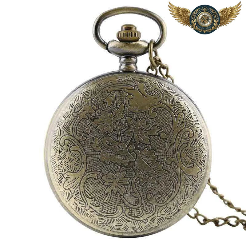 La Fleur Mystique - Montre Gousset Clapet Émaillé Bronze - Vue 2 - Gousset-heritage