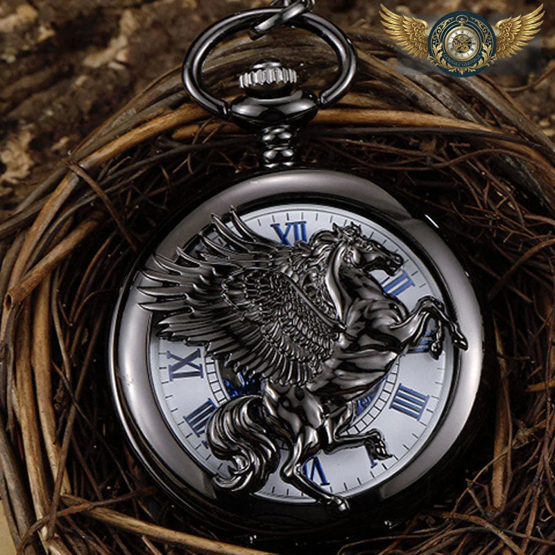 La Légende Pégase - Montre Gousset Mécanique Chasseur - Vue 6 - Gousset-heritage