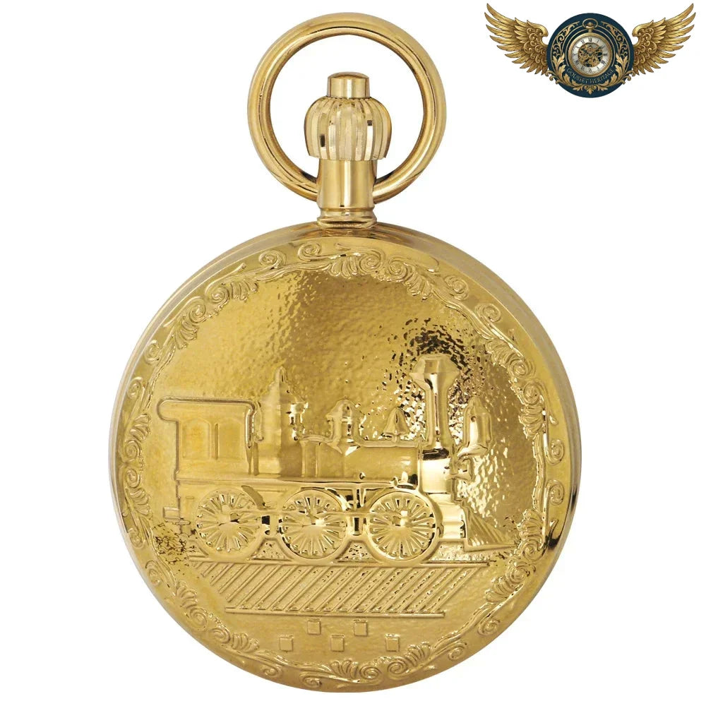 La Locomotive - Montre Gousset Double Chasseur Bronze Mécanique - Vue 6 - Gousset-heritage