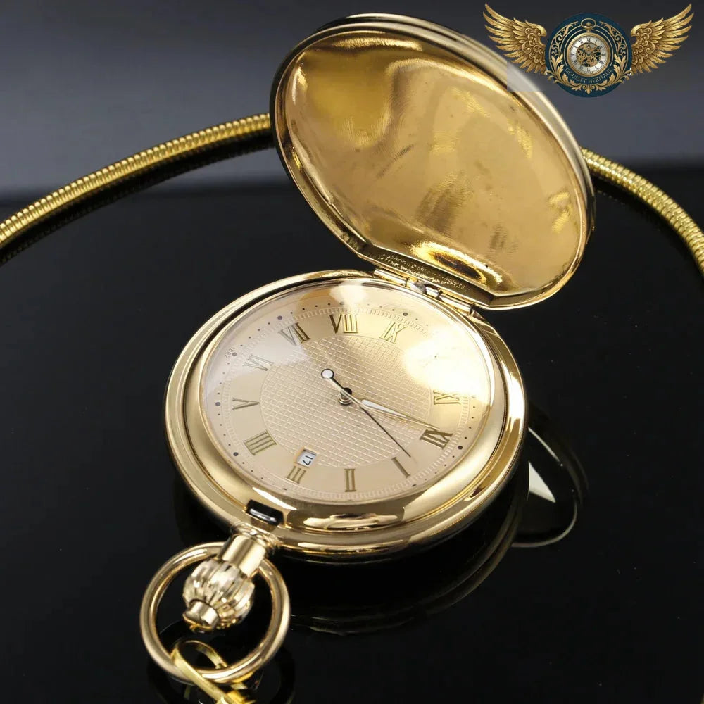La Locomotive - Montre Gousset Double Chasseur Bronze Mécanique - Vue 9 - Gousset-heritage