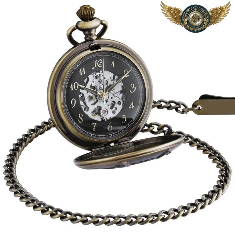La Lyre - Montre Gousset Mécanique Squelette Vintage - Vue 6 - Gousset-heritage