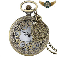 La Machine Victorienne - Montre Gousset Steampunk Quartz Bronze - Gousset-heritage