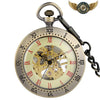 La Mécanique Steampunk - Montre de Poche Squelette Bronze Patiné - Vue 1 - Gousset-heritage