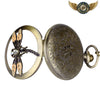 La Muse Florale - Montre Pendentif Demi-Chasseur Bronze - Vue 5 - Gousset-heritage