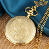 La Naïade - Montre Pendentif Chasseur Or & Émail Aquatique - Vue 4 - Gousset-heritage