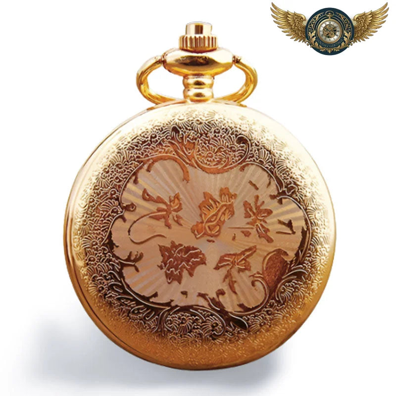 La Reine d'Orient - Montre Pendentif Chasseur Ornée de Rubis