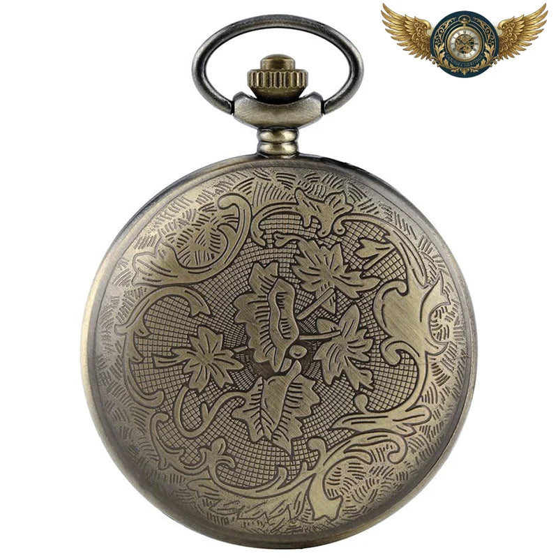 La Romantique - Montre Gousset Pendentif Bronze Floral Quartz - Vue 6 - Gousset-heritage