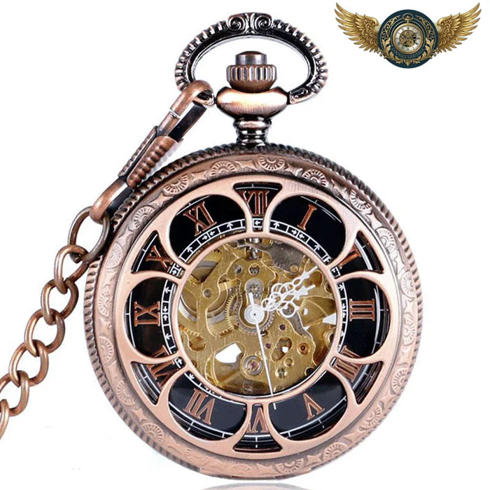 La Rose Victorienne - Montre Gousset Demi-Chasseur Or Rose - Vue 1 - Gousset-heritage