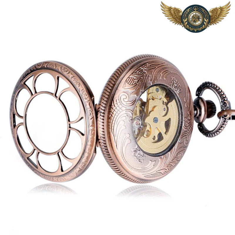 La Rose Victorienne - Montre Gousset Demi-Chasseur Or Rose - Vue 2 - Gousset-heritage