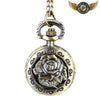 La Rose d'Ornement – Montre Pendentif Savonnette Bronze Floral - Vue 1 - Gousset-heritage