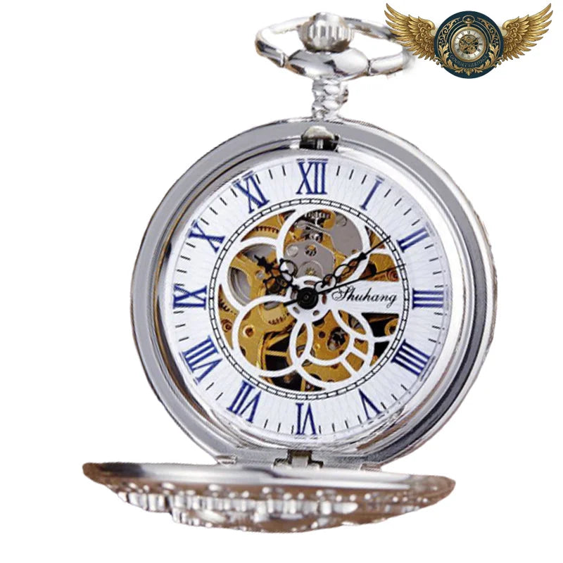 La Rose de Mécanique - Montre Pendentif Squelette Victorien - Vue 4 - Gousset-heritage