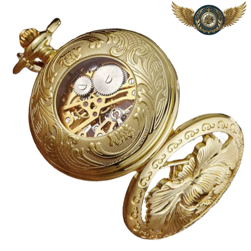 La Rose de Mécanique - Montre Pendentif Squelette Victorien - Vue 5 - Gousset-heritage