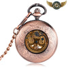 La Roseraie Automatique - Montre Gousset Squelette Or Rose Ajouré - Vue 5 - Gousset-heritage
