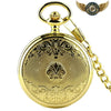 La Royale | Montre Gousset Mécanique Chasseur Doré Fleur de Lys - Vue 1 - Gousset-heritage