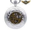 La Vestale – Montre Sautoir Mécanique Squelette Gravée - Vue 3 - Gousset-heritage