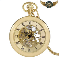 Le Chronos Open Face - Montre Gousset Squelette Mécanique Or - Gousset-heritage