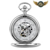Le Dandy Victorien - Montre Gousset Mécanique Squelette Chasseur - Argent - Gousset-heritage