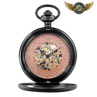 Le Dandy Victorien - Montre Gousset Mécanique Squelette Chasseur - modèle Noir - Gousset-heritage