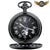 Le Balancier - Montre Gousset Mécanique Chasseur Open Heart - modèle Noir - Gousset-heritage