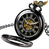 Le Baron Noir - Montre Gousset Automatique Squelette Half-Hunter - Vue 2 - Gousset-heritage