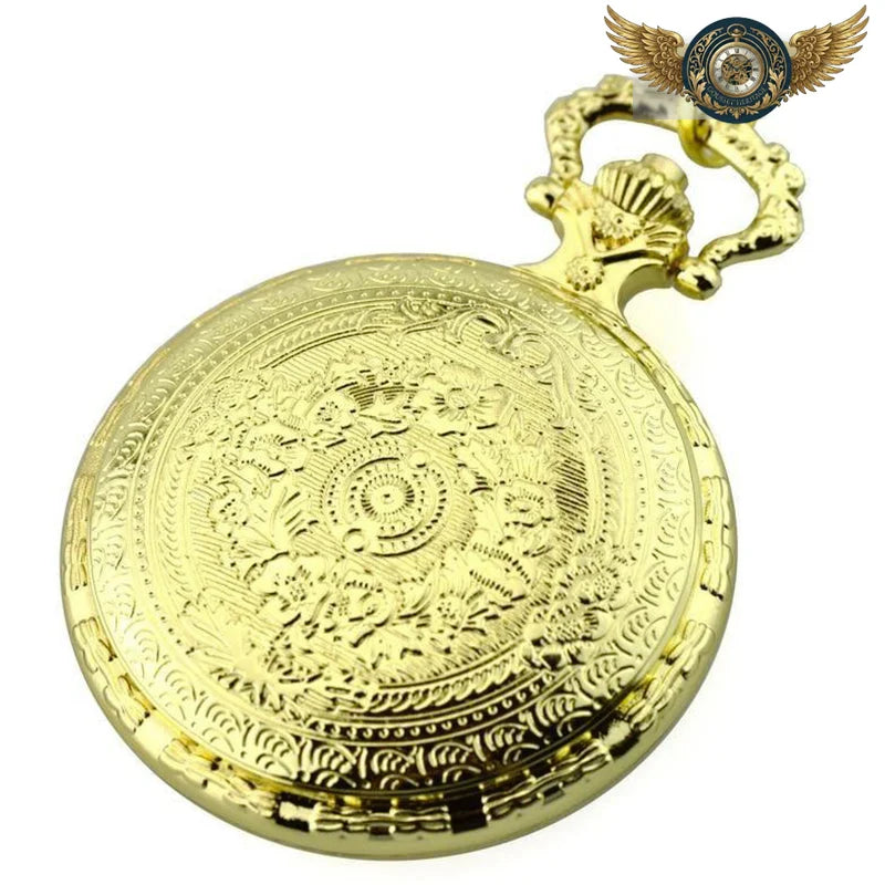 Le Baroque | Montre de Poche Quartz Cadran Ouvert Gravé - Vue 5 - Gousset-heritage