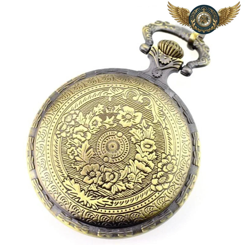 Le Baroque | Montre de Poche Quartz Cadran Ouvert Gravé - Vue 8 - Gousset-heritage