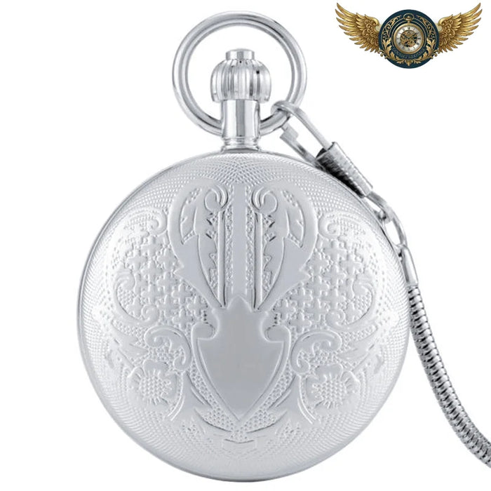 Le Blason - Montre Gousset Automatique Full Hunter Argenté - 2 - Gousset-heritage