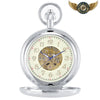 Le Blason - Montre Gousset Automatique Full Hunter Argenté - Vue 3 - Gousset-heritage