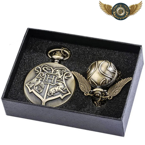 Le Blason Ailé - Montre Gousset Bronze Antique à Clapet Gravé 3D - Vue 1 - Gousset-heritage