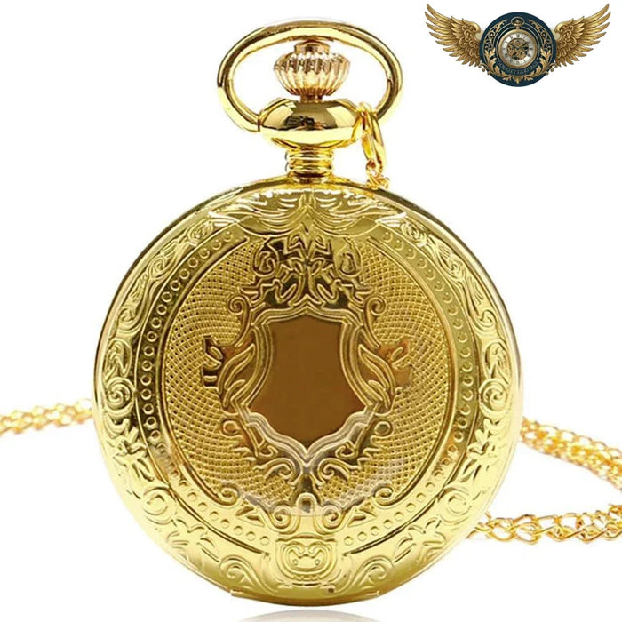 Le Blason Royal - Montre Gousset Héraldique Plaquée Or/Argent - Or - Gousset-heritage